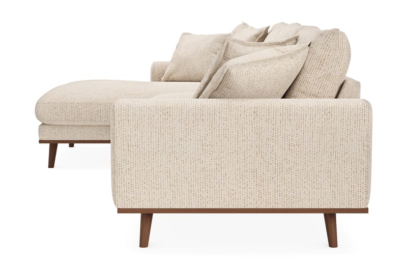 Copenhagen Premium 4-istuttava Vasenkätinen L-muotoinen Divaanisohva Chenillekankaalla - Beige - Huonekalut - Sohva - Divaanisohva