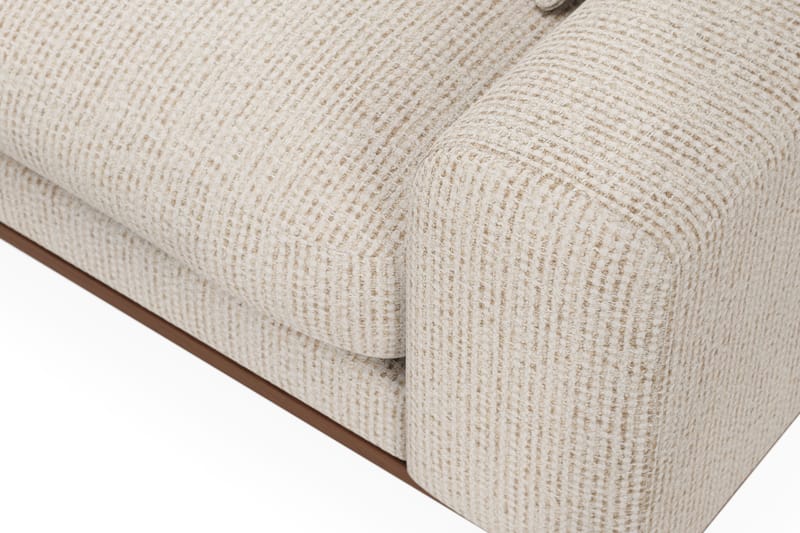 Copenhagen Premium 4-istuttava Vasenkätinen L-muotoinen Sohva Schäslongilla Chenillekankaalla - Beige - Huonekalut - Sohva - Divaanisohva
