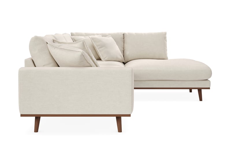 Copenhagen Premium 4-istuttava Oikeakätinen L-muotoinen Sohva Schäslongilla Kankaalla - Vaalea beige - Huonekalut - Sohva - Divaanisohva