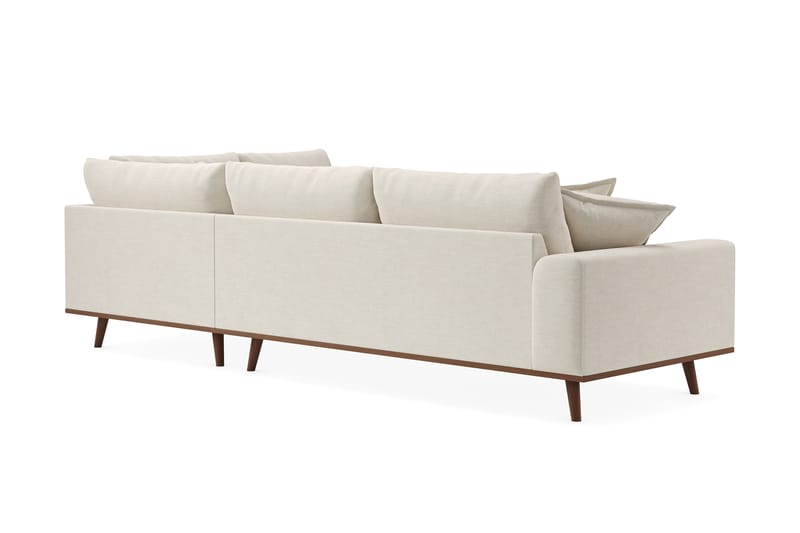 Copenhagen Premium 4-istuttava Oikeakätinen L-muotoinen Sohva Schäslongilla Kankaalla - Vaalea beige - Huonekalut - Sohva - Divaanisohva