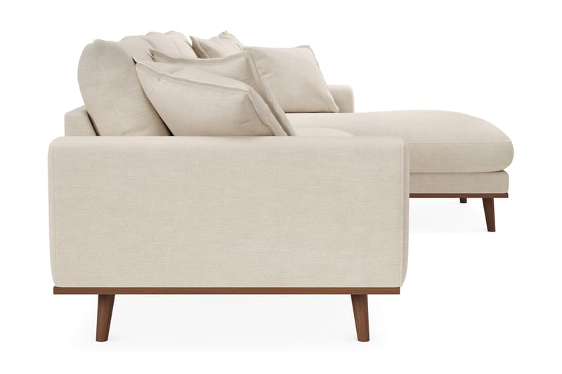 Copenhagen Premium 4-istuttava Oikeakätinen L-muotoinen Divaanisohva Kankaalla - Beige - Huonekalut - Sohva - Divaanisohva