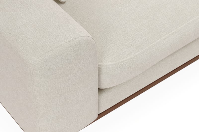 Copenhagen Premium 4-istuttava Oikeakätinen L-muotoinen Sohva Schäslongilla Kankaalla - Vaalea beige - Huonekalut - Sohva - Divaanisohva