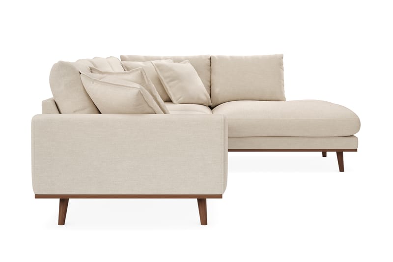 Copenhagen Premium 4-istuttava Oikeakätinen L-muotoinen Sohva Schäslongilla Kankaalla - Beige - Huonekalut - Sohva - Divaanisohva