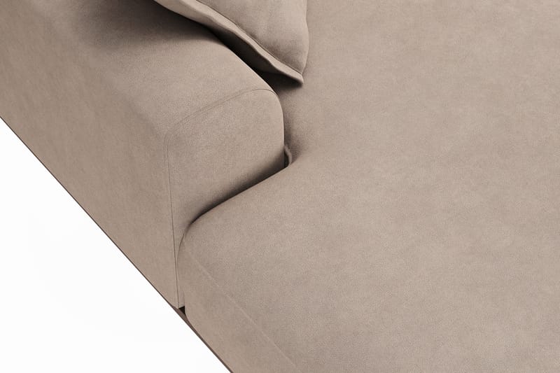 Copenhagen Premium 5-istuttava Oikeakätinen U-muotoinen Sohva Divaanilla ja Schäslongilla Kankaasta - Vaaleanruskea - Huonekalut - Sohva - Divaanisohva