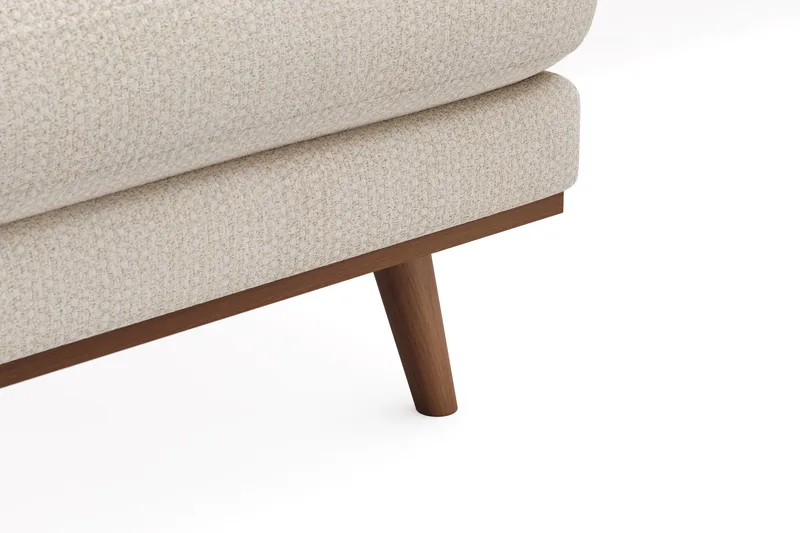 Copenhagen Premium 5-istuttava Oikeakätinen U-muotoinen Sohva Divaanilla ja Schäslongilla Chenillekankaalla - Vaalea beige - Huonekalut - Sohva - Divaanisohva