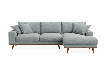 Copenhagen Premium 4-istuttava Oikeakätinen L-muotoinen Divaanisohva Chenillekankaalla