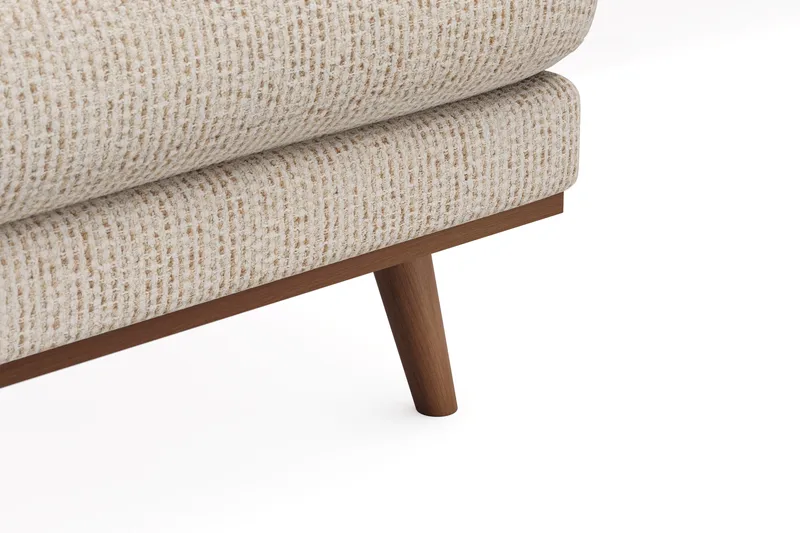 Copenhagen Premium 5-istuttava Oikeakätinen U-muotoinen Sohva Divaanilla ja Schäslongilla Chenillekankaalla - Beige - Huonekalut - Sohva - Divaanisohva