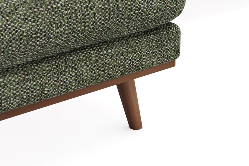 Copenhagen Premium 5-istuttava Oikeakätinen U-muotoinen Sohva Divaanilla ja Schäslongilla Chenillekankaalla - Vihreä - Huonekalut - Sohva - Divaanisohva