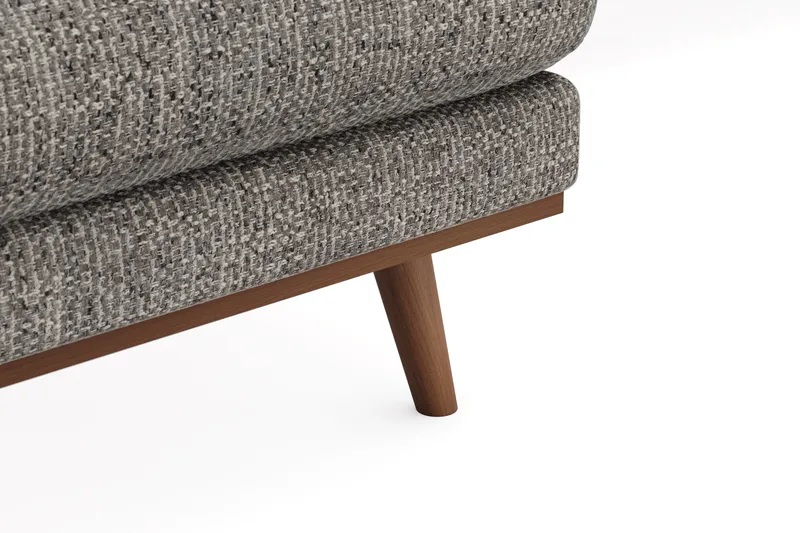 Copenhagen Premium 5-istuttava Oikeakätinen U-muotoinen Sohva Divaanilla ja Schäslongilla Chenillekankaalla - Harmaa - Huonekalut - Sohva - Divaanisohva