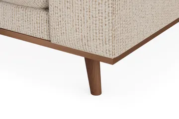 Copenhagen Premium 4-istuttava Vasenkätinen L-muotoinen Sohva Schäslongilla Chenillekankaalla - Beige - Huonekalut - Sohva - Divaanisohva