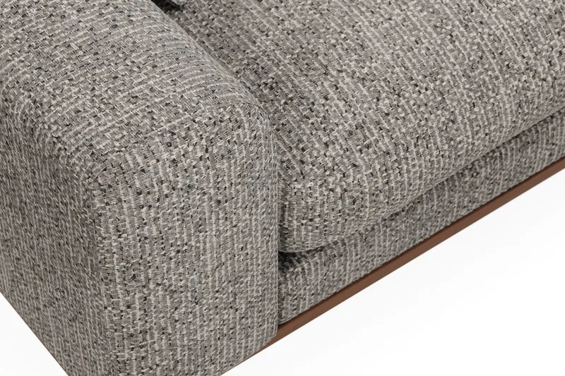 Copenhagen Premium 4-istuttava Oikeakätinen L-muotoinen Divaanisohva Chenillekankaalla - Harmaa - Huonekalut - Sohva - Divaanisohva