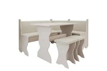 Corvyn Keittiösohva 146x106 cm - Beige - Huonekalut - Pöytä & ruokailuryhmä - Ruokailuryhmä
