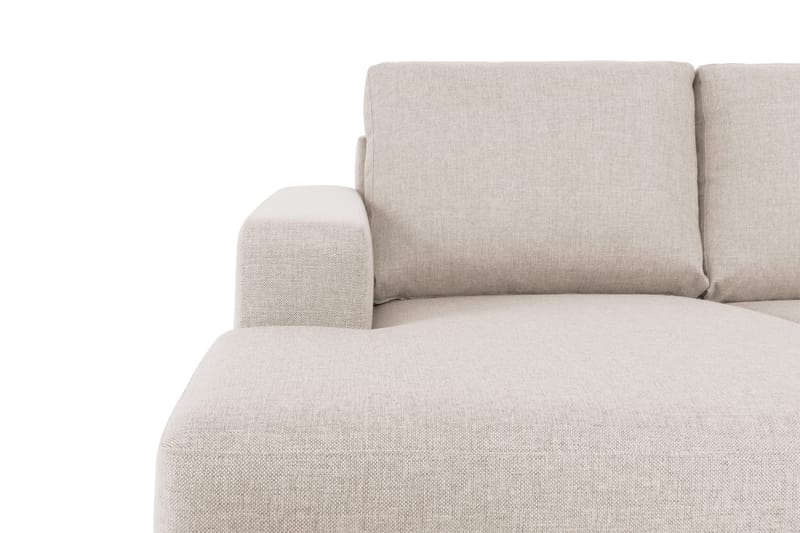 Crazy 4-istuttava Oikeakätinen U-muotoinen Large Sohva Divaanilla ja Divaanituolilla Kankaalla - Beige - Huonekalut - Sohva - Divaanisohva