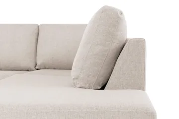 Crazy 4-istuttava Oikeakätinen U-muotoinen Small Sohva Divaanilla ja Divaanituolilla Kankaalla - Beige - Huonekalut - Sohva - Divaanisohva