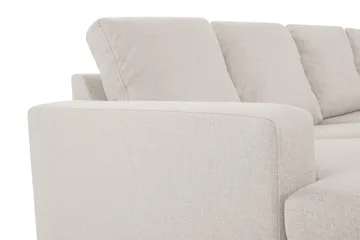 Crazy 4-istuttava Oikeakätinen U-muotoinen Small Sohva Divaanilla ja Divaanituolilla Kankaalla - Beige - Huonekalut - Sohva - Divaanisohva