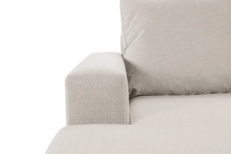 Crazy 4-istuttava Oikeakätinen U-muotoinen Small Sohva Divaanilla ja Divaanituolilla Kankaalla - Beige - Huonekalut - Sohva - Divaanisohva