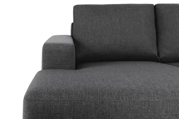Crazy 4-istuttava Oikeakätinen U-muotoinen Small Sohva Divaanilla ja Divaanituolilla Kankaalla - Tummanharmaa - Huonekalut - Sohva - Divaanisohva