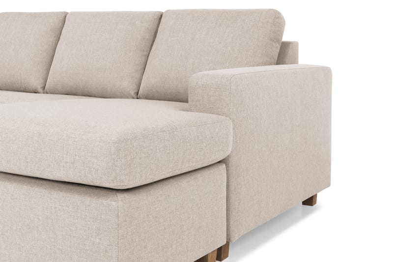 Crazy 4-istuttava Vasenkätinen U-muotoinen Large Sohva Divaanilla ja Divaanituolilla Kankaalla - Beige - Huonekalut - Sohva - Divaanisohva