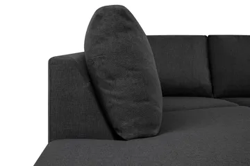 Crazy 4-istuttava Vasenkätinen U-muotoinen Small Sohva Divaanilla ja Divaanituolilla Kankaalla - Tummanharmaa - Huonekalut - Sohva - Divaanisohva