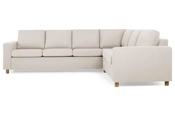 Crazy 5-istuttava Käännettävä L-muotoinen Large Kulmasohva Kankaalla - Beige - Huonekalut - Sohva - Kulmasohva