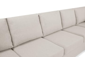 Crazy 5-istuttava Oikeakätinen U-muotoinen X-Large Sohva Divaanilla ja Divaanituolilla Kankaalla - Beige - Huonekalut - Sohva - Divaanisohva