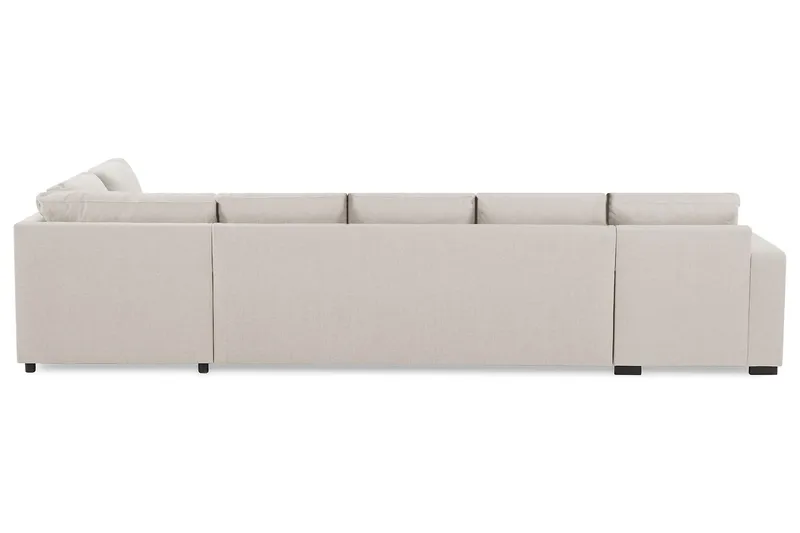 Crazy 5-istuttava Oikeakätinen U-muotoinen X-Large Sohva Divaanilla ja Divaanituolilla Kankaalla - Beige - Huonekalut - Sohva - Divaanisohva