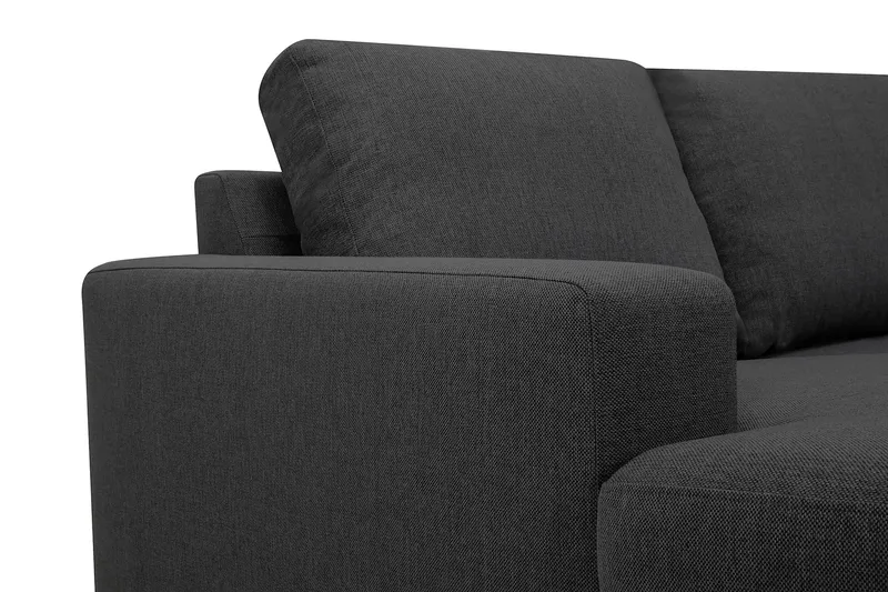 Crazy 5-istuttava Oikeakätinen U-muotoinen X-Large Sohva Divaanilla ja Divaanituolilla Kankaalla - Tummanharmaa - Huonekalut - Sohva - Divaanisohva