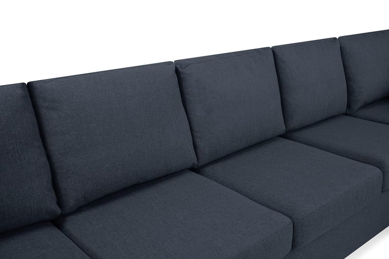 Crazy 5-istuttava Oikeakätinen U-muotoinen X-Large Sohva Divaanilla ja Divaanituolilla Kankaalla - Tummansininen - Huonekalut - Sohva - Divaanisohva
