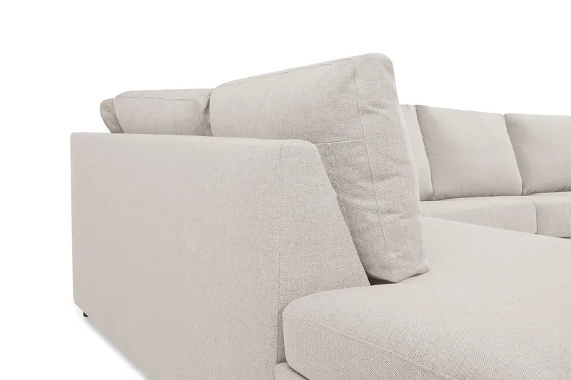 Crazy 5-istuttava Vasenkätinen U-muotoinen X-Large Sohva Divaanilla ja Divaanituolilla Kankaalla - Beige - Huonekalut - Sohva - Divaanisohva
