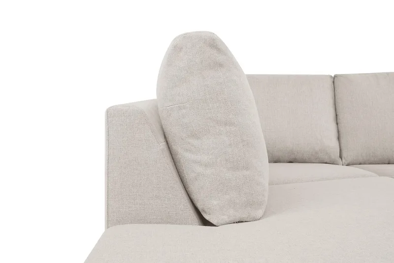 Crazy 5-istuttava Vasenkätinen U-muotoinen X-Large Sohva Divaanilla ja Divaanituolilla Kankaalla - Beige - Huonekalut - Sohva - Divaanisohva