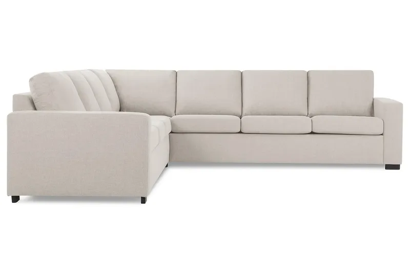 Crazy 6-istuttava Käännettävä L-muotoinen X-Large Kulmasohva Kankaalla - Beige - Huonekalut - Sohva - Kulmasohva