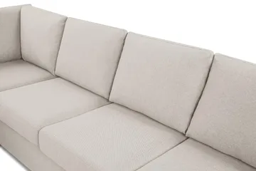 Crazy 6-istuttava Käännettävä L-muotoinen X-Large Kulmasohva Kankaalla - Beige - Huonekalut - Sohva - Kulmasohva