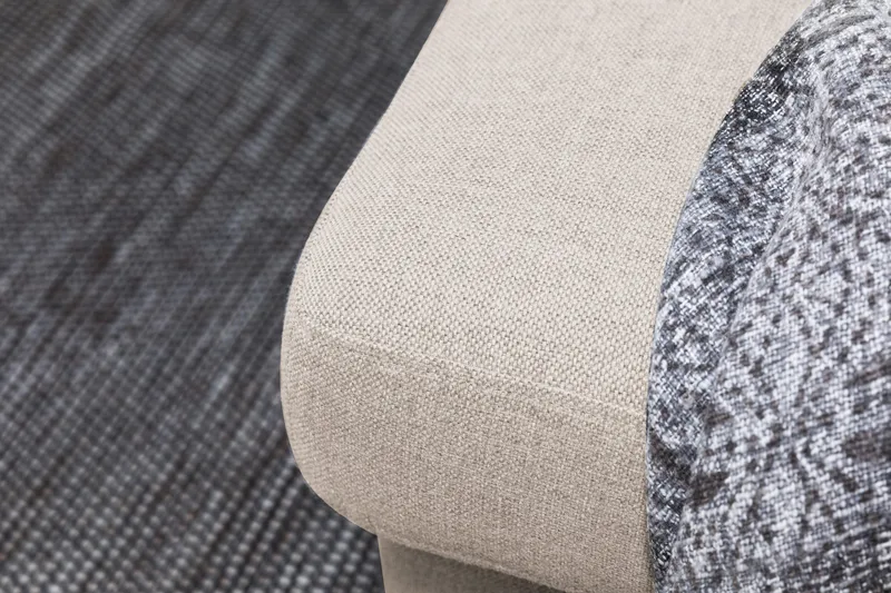 Crazy 6-istuttava Oikeakätinen U-muotoinen XX-Large Sohva Divaanilla ja Divaanituolilla Kankaalla - Beige - Huonekalut - Sohva - Divaanisohva