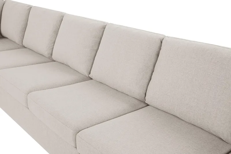 Crazy 6-istuttava Vasenkätinen U-muotoinen XX-Large Sohva Divaanilla ja Divaanituolilla Kankaalla - Beige - Huonekalut - Sohva - Divaanisohva