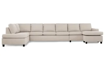 Crazy 6-istuttava Vasenkätinen U-muotoinen XX-Large Sohva Divaanilla ja Divaanituolilla Kankaalla - Beige - Huonekalut - Sohva - Divaanisohva