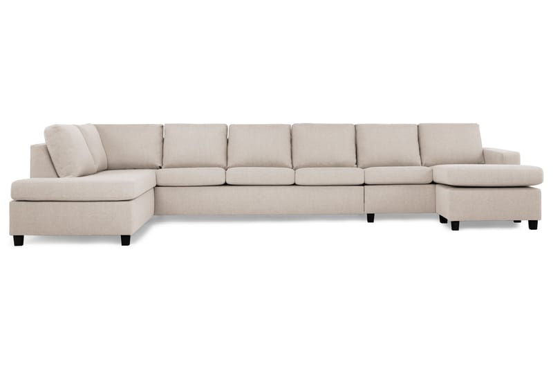 Crazy 6-istuttava Vasenkätinen U-muotoinen XX-Large Sohva Divaanilla ja Divaanituolilla Kankaalla - Beige - Huonekalut - Sohva - Divaanisohva