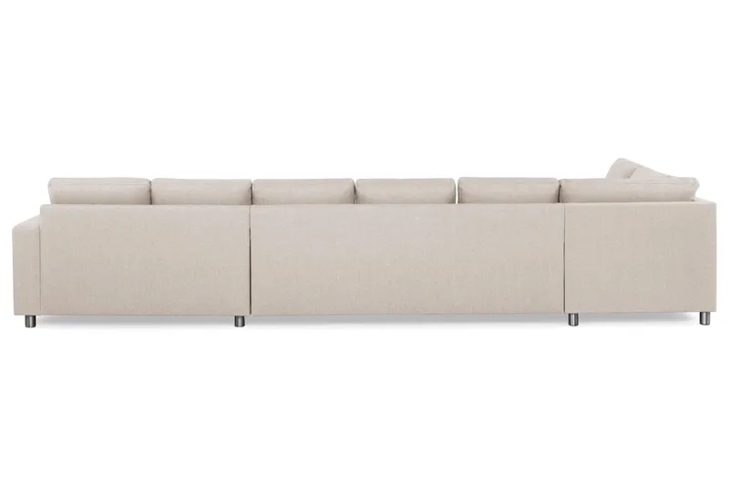Crazy 6-istuttava Vasenkätinen U-muotoinen XX-Large Sohva Divaanilla ja Divaanituolilla Kankaalla - Beige - Huonekalut - Sohva - Divaanisohva