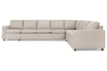 Crazy 7-istuttava käännettävä L-muotoinen XX-Large-kulmasohva, kangasta - Beige - Huonekalut - Sohva - Kulmasohva