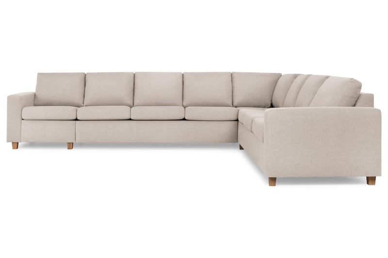 Crazy 7-istuttava käännettävä L-muotoinen XX-Large-kulmasohva, kangasta - Beige - Huonekalut - Sohva - Kulmasohva