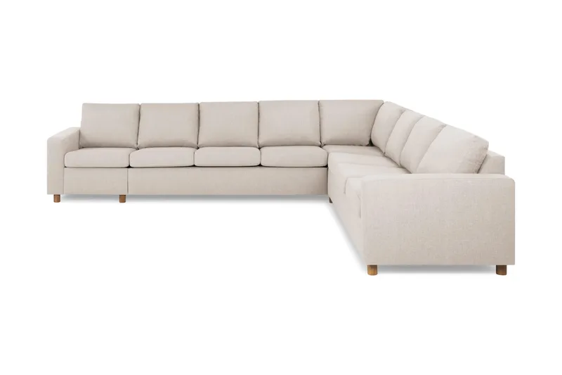 Crazy 7-istuttava käännettävä L-muotoinen XX-Large-kulmasohva, kangasta, Beige