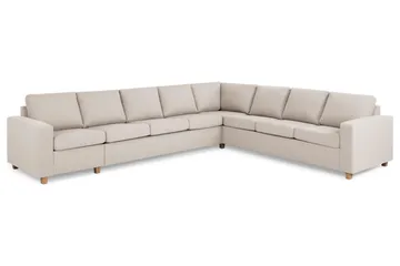 Crazy 7-istuttava käännettävä L-muotoinen XX-Large-kulmasohva, kangasta - Beige - Huonekalut - Sohva - Kulmasohva