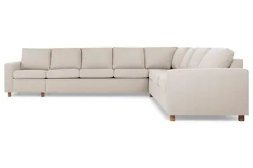 Crazy 7-istuttava käännettävä L-muotoinen XX-Large-kulmasohva, kangasta - Beige - Huonekalut - Sohva - Kulmasohva