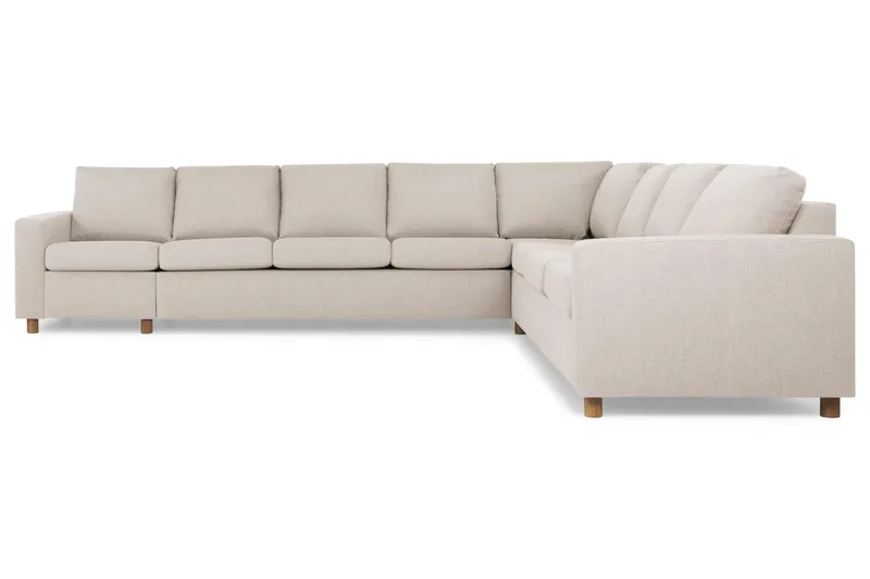 Crazy 7-istuttava käännettävä L-muotoinen XX-Large-kulmasohva, kangasta - Beige - Huonekalut - Sohva - Kulmasohva