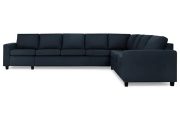 Crazy 7-istuttava käännettävä L-muotoinen XX-Large-kulmasohva, kangasta - Tummansininen - Huonekalut - Sohva - Kulmasohva