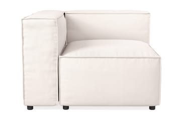Cubo 2-istuttava Vasemmanpuoleinen Moduuli Kangas 120 cm leveä - Vaalea beige - Huonekalut - Sohva - 2:n istuttava sohva