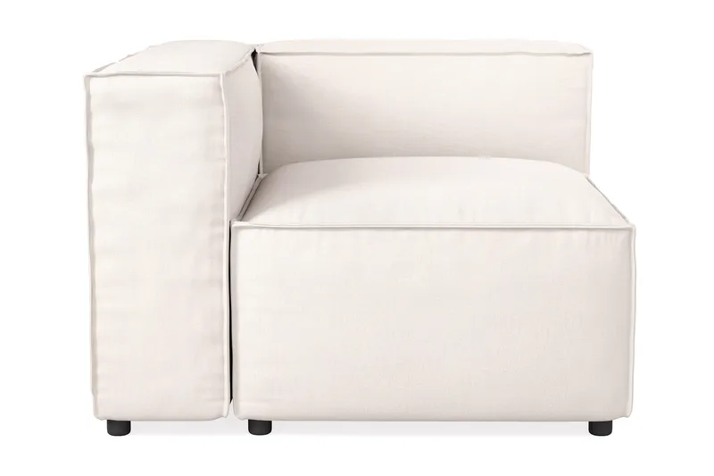 Cubo 2-istuttava Vasemmanpuoleinen Moduuli Kangas 120 cm leveä, Vaalea beige