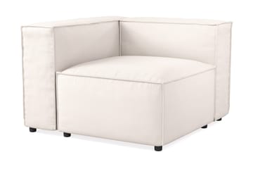 Cubo 2-istuttava Vasemmanpuoleinen Moduuli Kangas 120 cm leveä - Vaalea beige - Huonekalut - Sohva - 2:n istuttava sohva