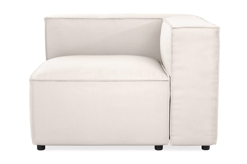 Cubo 2-istuttava Vasemmanpuoleinen Moduuli Kangas 120 cm leveä - Vaalea beige - Huonekalut - Sohva - 2:n istuttava sohva