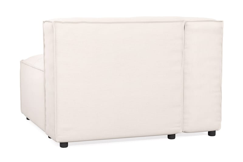 Cubo 2-istuttava Vasemmanpuoleinen Moduuli Kangas 120 cm leveä - Vaalea beige - Huonekalut - Sohva - 2:n istuttava sohva