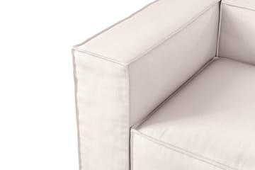 Cubo 2-istuttava Vasemmanpuoleinen Moduuli Kangas 120 cm leveä - Vaalea beige - Huonekalut - Sohva - 2:n istuttava sohva